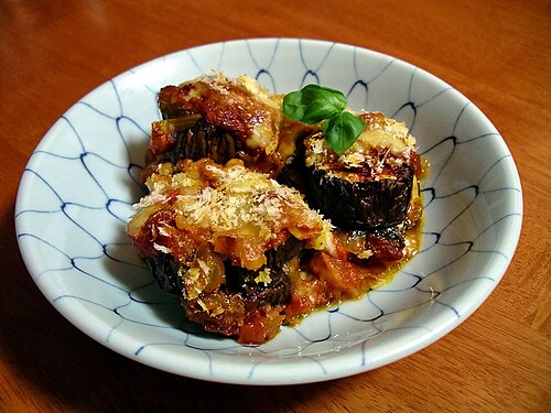 Gratin d’aubergines à la mozzarella