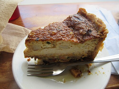 Quiche poireaux et lardons